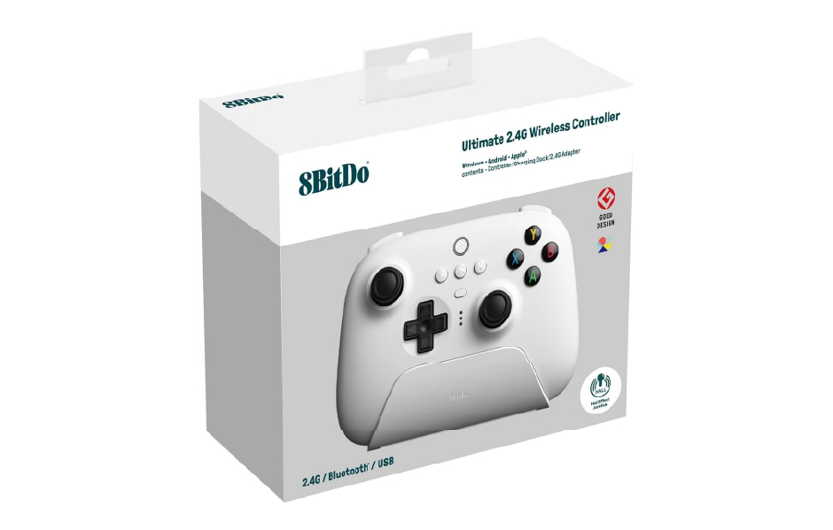 8BitDo Ultimate 2 Wireless Controller with Charging Dock - white